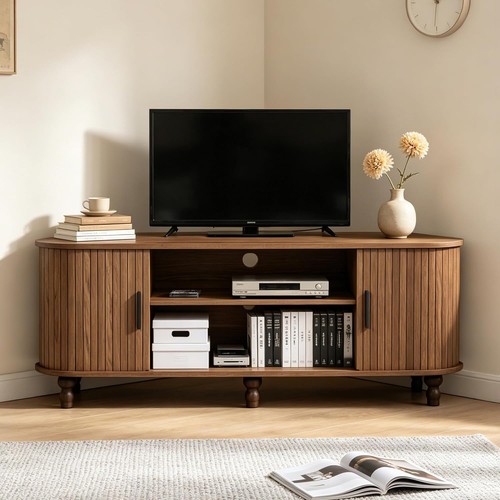 Space saving corner stand - saving, tv